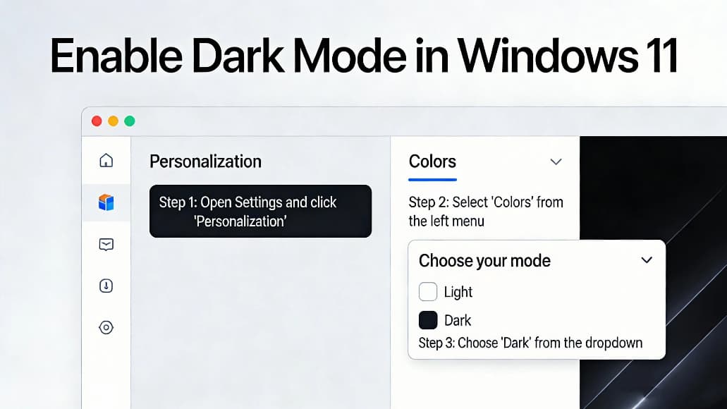 How to Enable Dark Mode in Windows 11: A Complete Guide