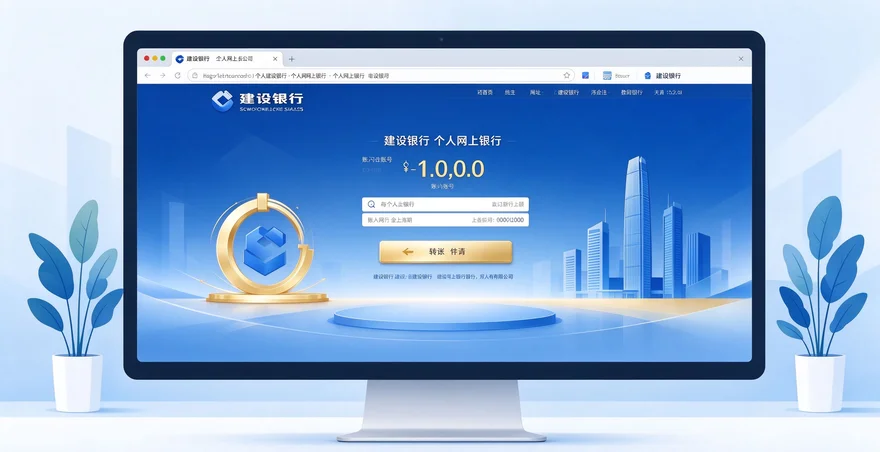 建设银行个人网上银行登录入口 2026 首次登录安全控件账户查询教程