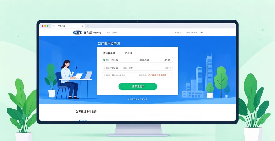 cet官网登录入口 2026 成绩查询准考证打印教程