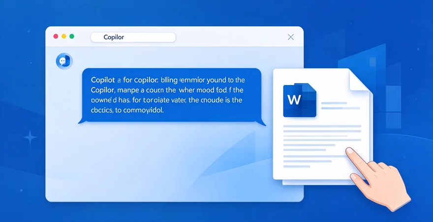 Copilot里对话生成Word文档 一句话写文章方法
