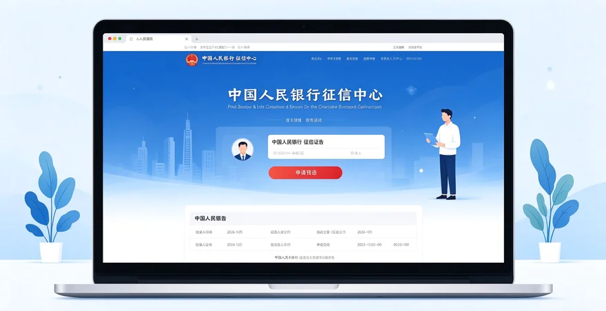 个人征信查询官网入口 2026 信用报告打印免费查询注册验证教程