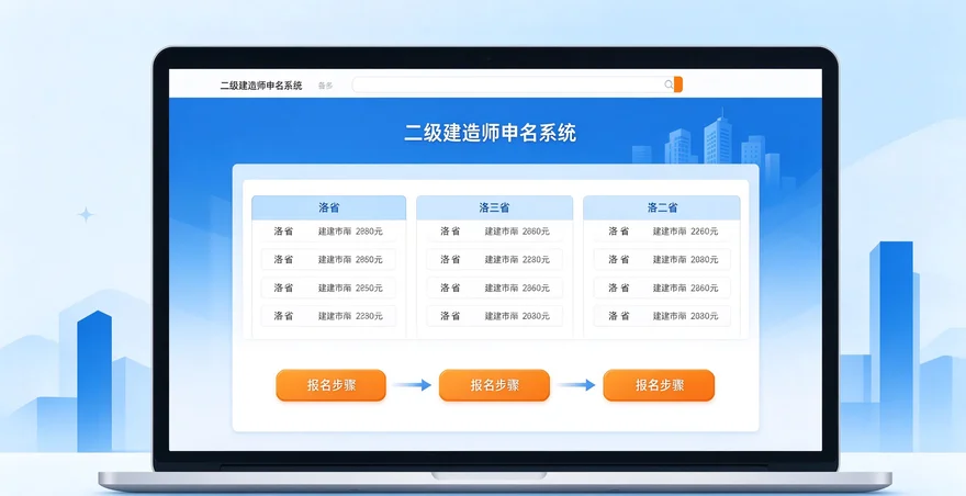 二级建造师报名入口官网 2026 报名流程报考条件各省入口教程