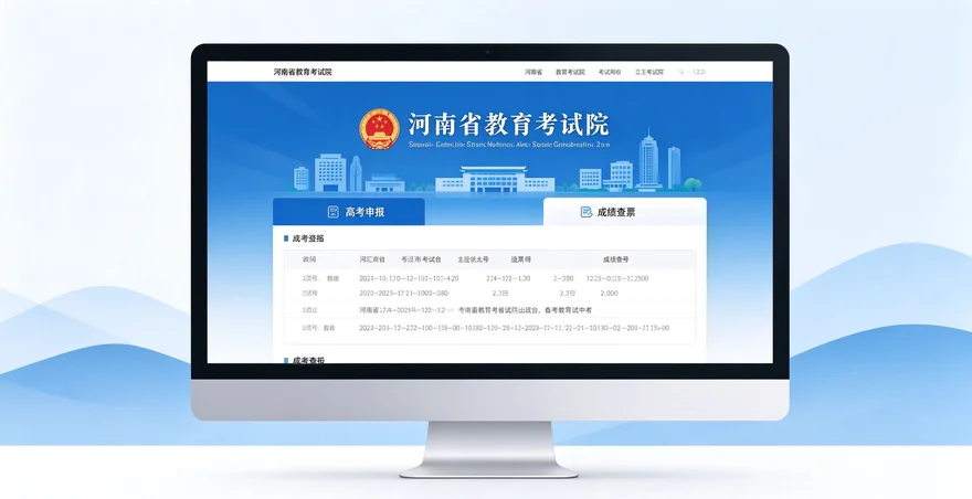 2026 河南省教育考试院官网入口 高考报名查分教程