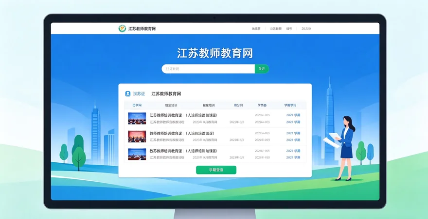 江苏教师教育网登录入口 2026 教师培训报名在线学习学时查询教程