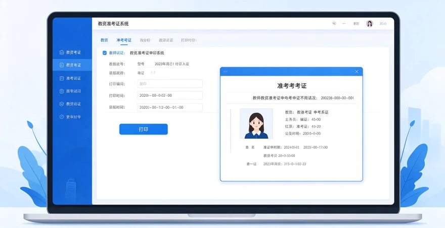 教资准考证打印入口官网 2026 打印流程时间注意事项教程