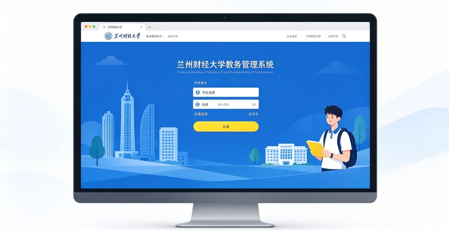 兰州财经大学教务管理系统入口 2026 学生选课成绩查询密码找回教程
