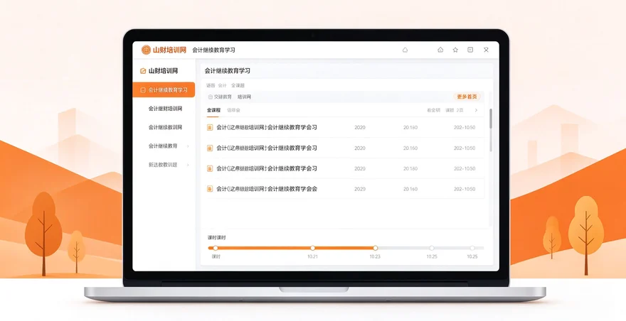 山财培训网会计继续教育入口 2026 登录学习课时完成考试流程教程