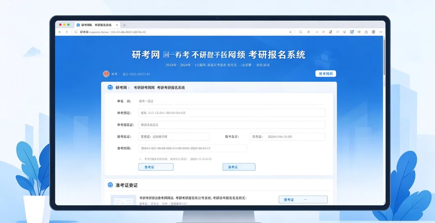 研招网官网入口 2026 考研报名准考证打印教程