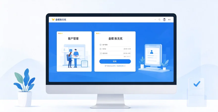 2026 账无忧登录入口 金蝶代账系统官网教程